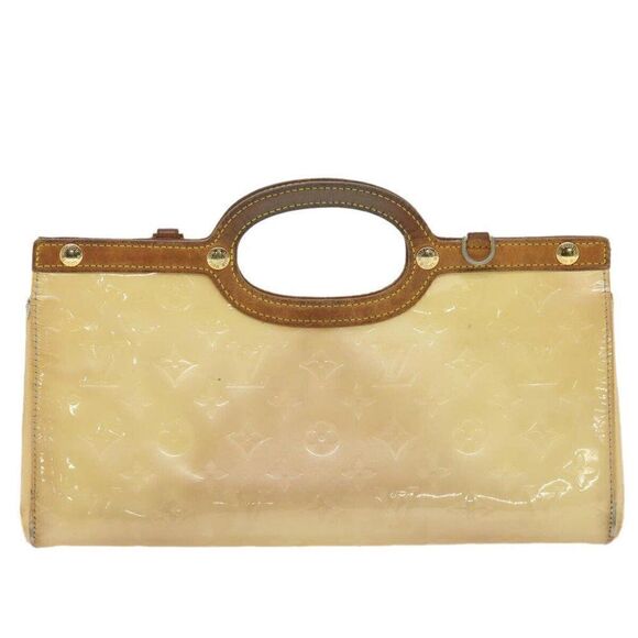 LOUIS VUITTON Monogram Vernis Roxbury Drive Hand Bag Perle - Picture 2 of 15